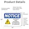 Signmission Electrical Main Disconnect Not Sign With Symbol, 14 in W x Rectangle, Vinyl Decal OS-2PACK-NS-D-1014-L-11658 - alternate 4